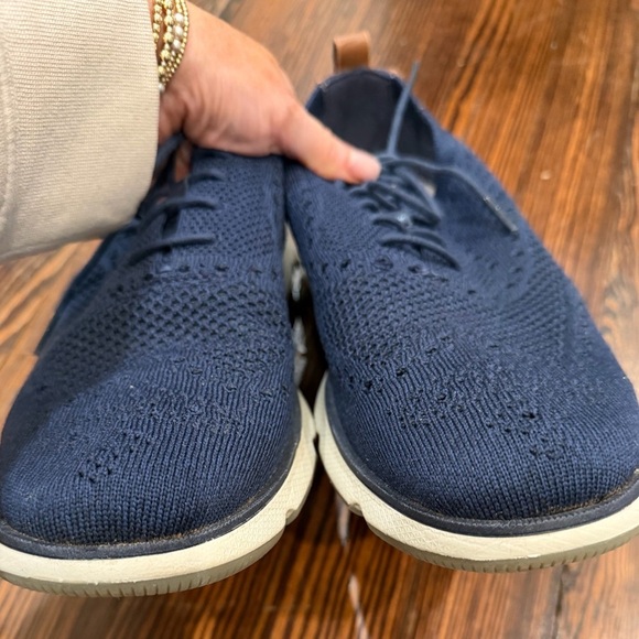 Cole Haan Mens ZERØGRAND Remastered Stitchlite Wingtip Oxfords Sz 10.5  Navy main image 8